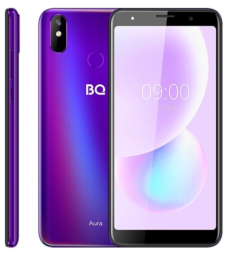 

Смартфон BQ 6022G Aura, 5.99" 480x960 IPS, MediaTek MT6580M, 2Gb RAM, 16Gb, 3G, Wi-Fi, BT, Cam, 2-Sim, 2000 мА⋅ч, Micro-USB, Android 9.0, фиолетовый, 6022G Aura