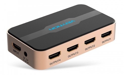 

Разветвитель HDMI Vention ACCG0, HDMI-4xHDMI, 1920x1080 (ACCG0), ACCG0