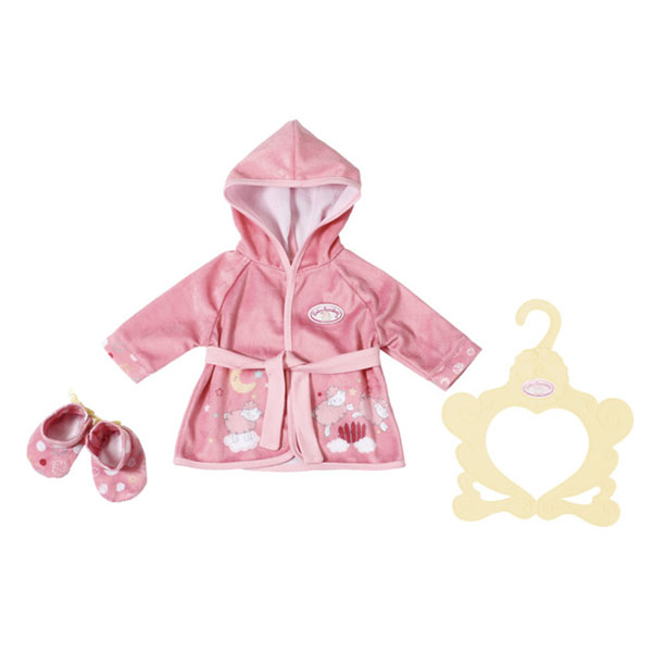 

Аксессуар Zapf Creation "Baby Annabell: Уютный халатик и тапочки", подходит для куклы Baby Annabell 43 см (701-997), "Baby Annabell: Уютный халатик и тапочки"