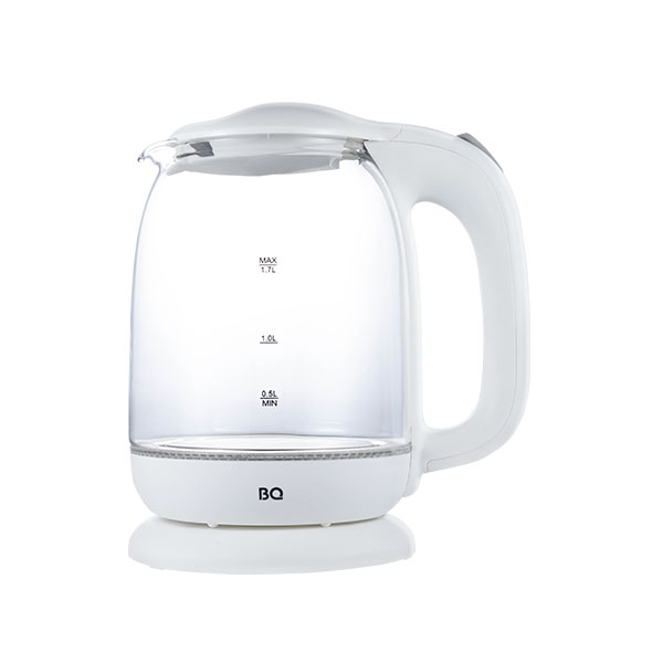 

Чайник электрический BQ KT1830G 1.7л. 2.2 кВт, стекло, белый, KT1830G