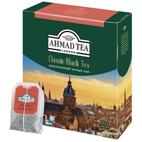 Чай в пакетиках черный AHMAD Classic Black Tea, 100 шт