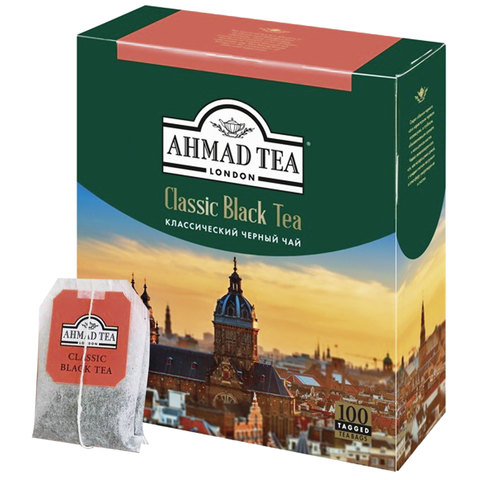 Чай в пакетиках черный AHMAD Classic Black Tea, 100 шт.x2 г (1665-08)