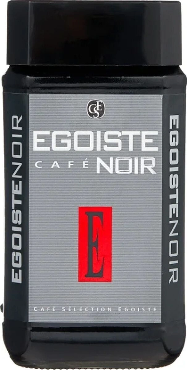 

Кофе растворимый EGOISTE Noir 100 г, стеклянная банка, сублимированный, Noir