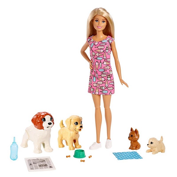 

Кукла Mattel "Barbie и щенки", в комплекте аксессуары (FXH08), "Barbie и щенки"