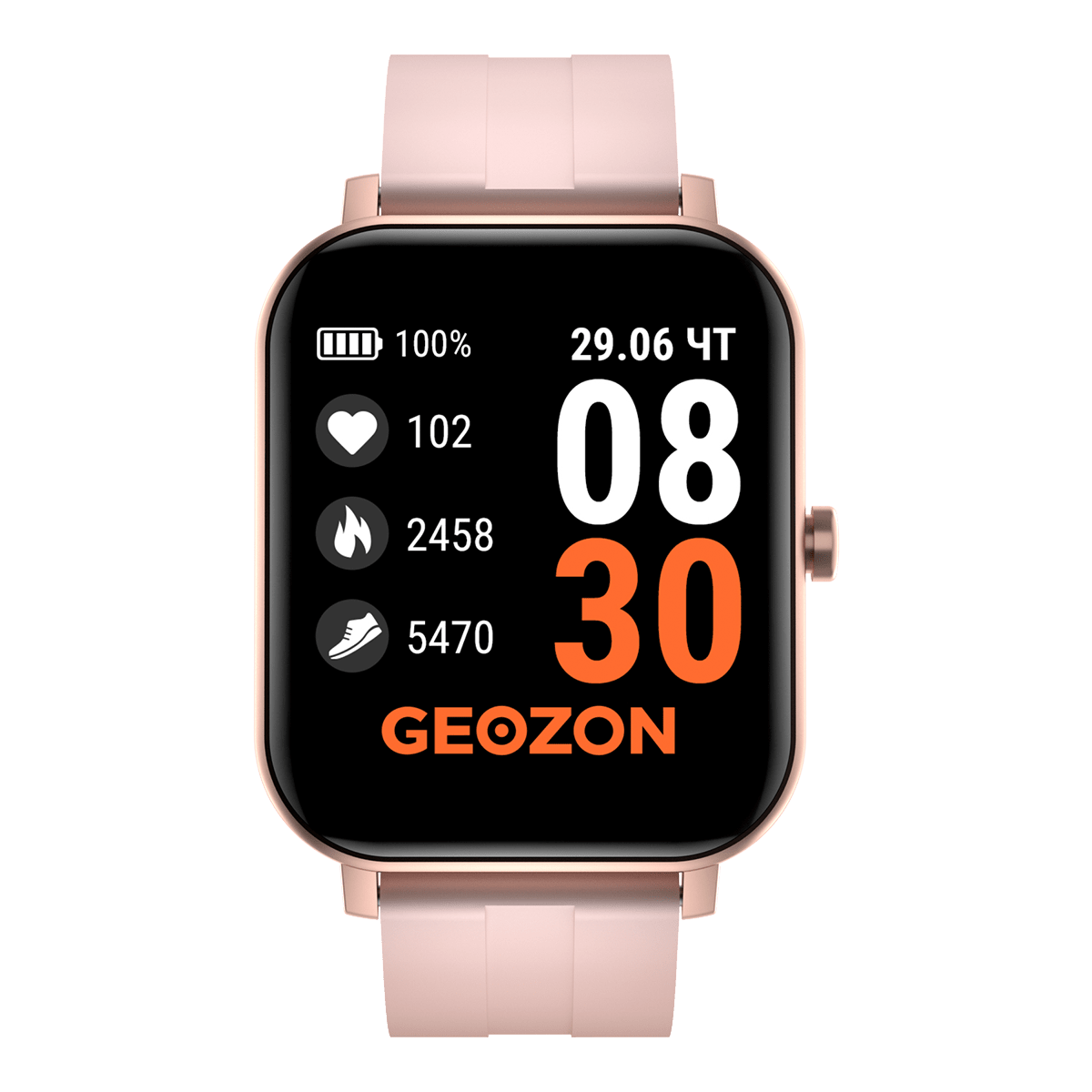 Смарт-часы GEOZON Runner, розовый