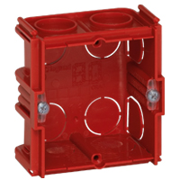 

Коробка установочная Legrand Batibox, 1-место, для сплошных стен, красный (080141)