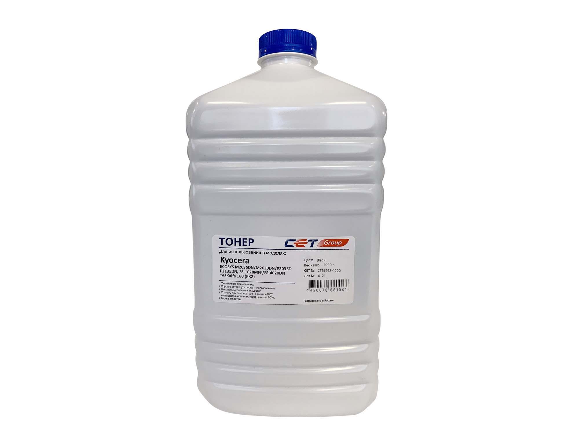 

Тонер CET PK2, бутыль 1кг, черный, совместимый, для Kyocera Ecosys M2035DN/M2030DN/P2035D/P2135DN FS-1028MFP (CET5498-1000), PK2