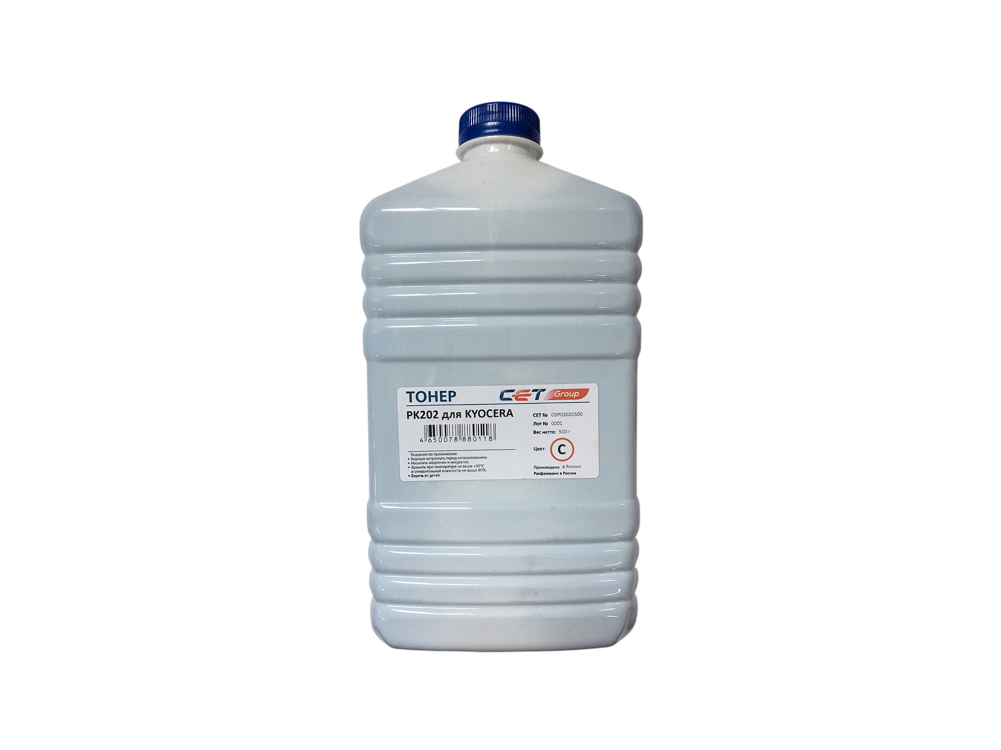 

Тонер CET PK202, бутыль 500 г, голубой, совместимый для Kyocera ECOSYS P6030cdn, FS-C5300DN, FS-5350DN, TASKalfa 250ci, TASKalfa 300ci, ECOSYS M6026cidn, ECOSYS M6526cdn, ECOSYS M6526cidn, ECOSYS P6026cdn, FS-C2026MFP, FS-C2126MFP, FS-C2126MFP+, FS-C2526M