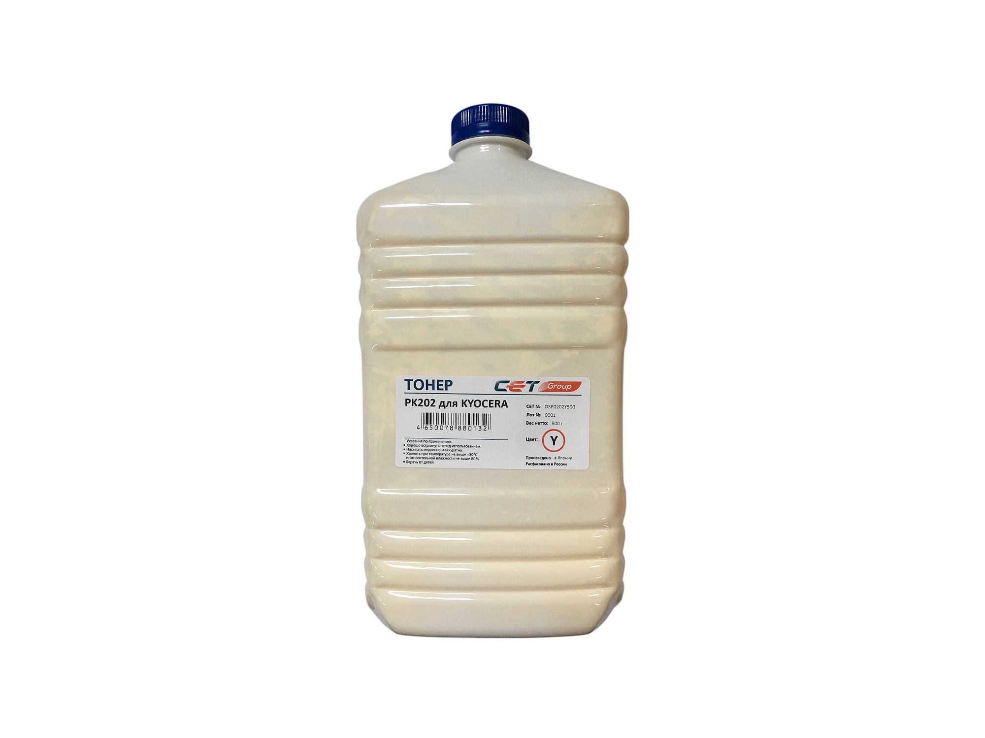 

Тонер CET PK202, бутыль 500 г, желтый, совместимый для Kyocera ECOSYS P6030cdn, FS-C5300DN, FS-5350DN, TASKalfa 250ci, TASKalfa 300ci, ECOSYS M6026cidn, ECOSYS M6526cdn, ECOSYS M6526cidn, ECOSYS P6026cdn, FS-C2026MFP, FS-C2126MFP, FS-C2126MFP+, FS-C2526MF