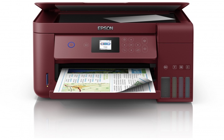 МФУ струйный Epson L4167, A4, цветной, 33стр/мин (A4 ч/б), 15стр/мин (A4 цв.), 1200x2400dpi, Wi-Fi, USB (C11CG23404) - фото 1