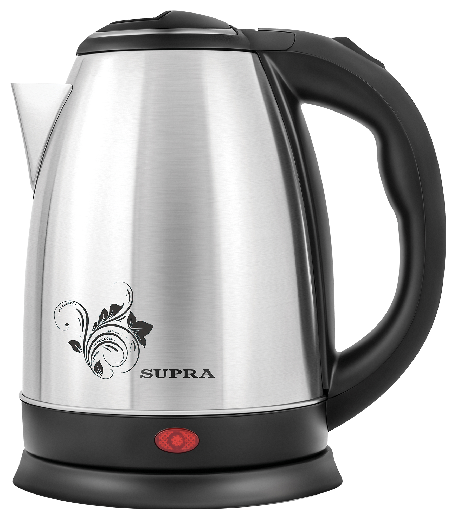 

Чайник электрический SUPRA KES-1802S 1.8л. 1.5 кВт, нержавеющая сталь, серебристый/черный, KES-1802S
