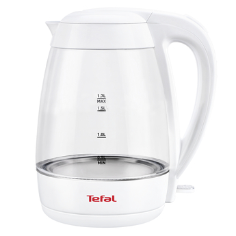 

Чайник Tefal KO450132 1.7л. 2200Вт, закрытая спираль, стекло/пластик, белый, KO450132