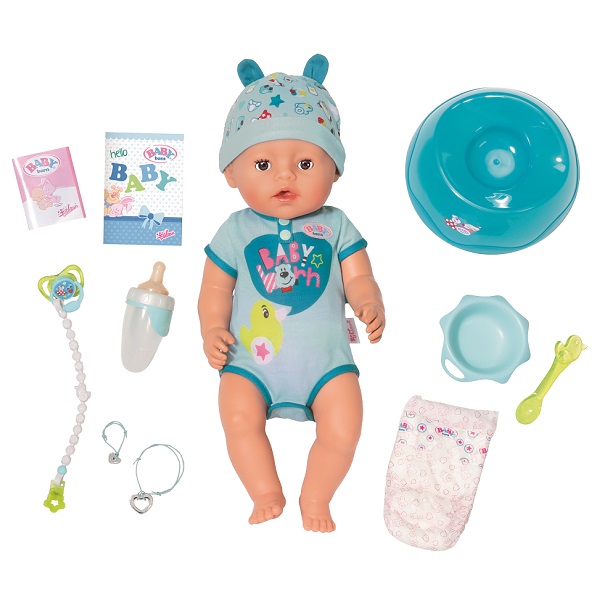 

Кукла Zapf Creation "BABY born: Мальчик Интерактивная", 43 см, в комплекте аксессуары (824-375), "BABY born: Мальчик Интерактивная"