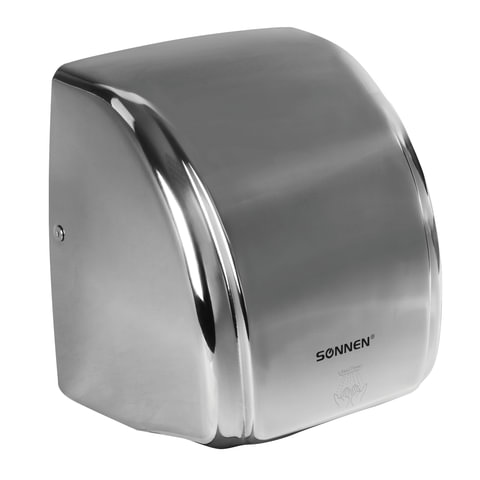 

Сушилка для рук Sonnen HD-230S, 2.1кВт, 24.5 м/с, автовключение, антивандальная, Хром (604195), HD-230S