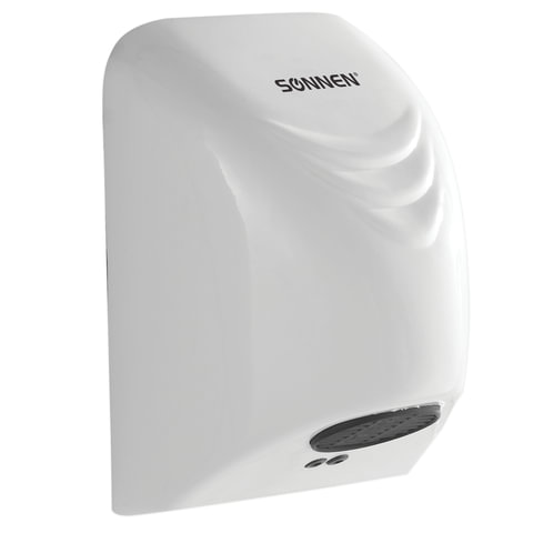 

Сушилка для рук Sonnen HD-988, 850Вт, 6.1 м/с, автовключение, белый (604189), HD-988