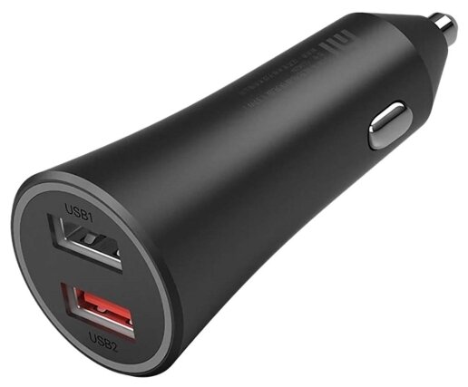 Автомобильное зарядное устройство Xiaomi Mi 37W Dual-Port Car Charger, 2xUSB, 3А, QC, черный (GDS4147GL)