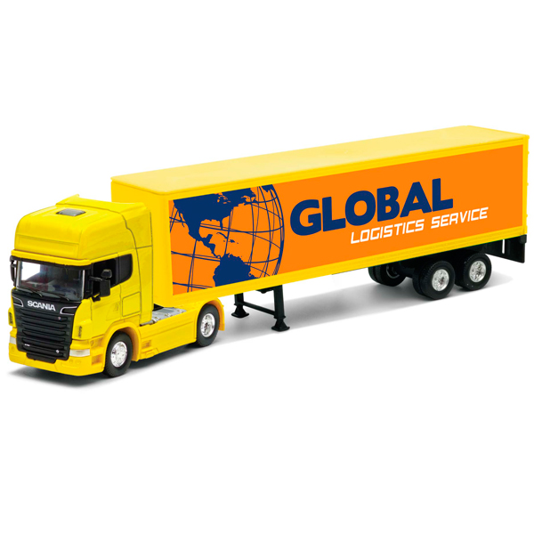 

Грузовик Welly "Scania V8", желтый (68021S), "Scania V8"