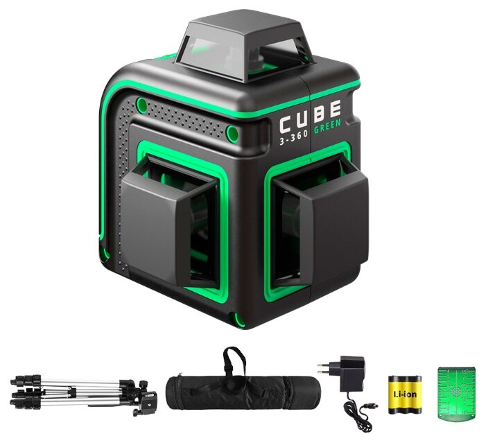 Уровень лазерный (нивелир) линейный, до 40 м, ADA Professional Edition CUBE