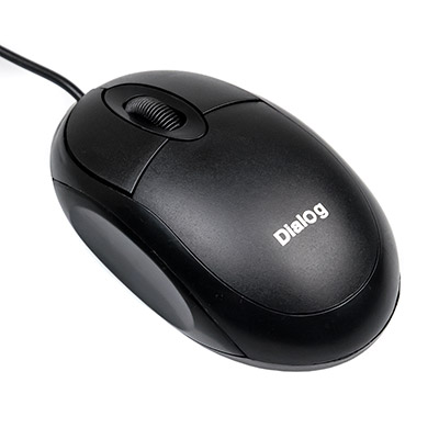 

Мышь проводная Dialog MOC-10U, 1200dpi, оптическая светодиодная, USB, черный (Comfort), MOC-10U
