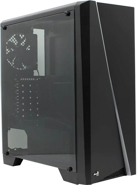 Корпус AeroCool Cylon Black, ATX, Midi-Tower, USB 3.0, черный, Без БП (4713105968842) плохая упаковка