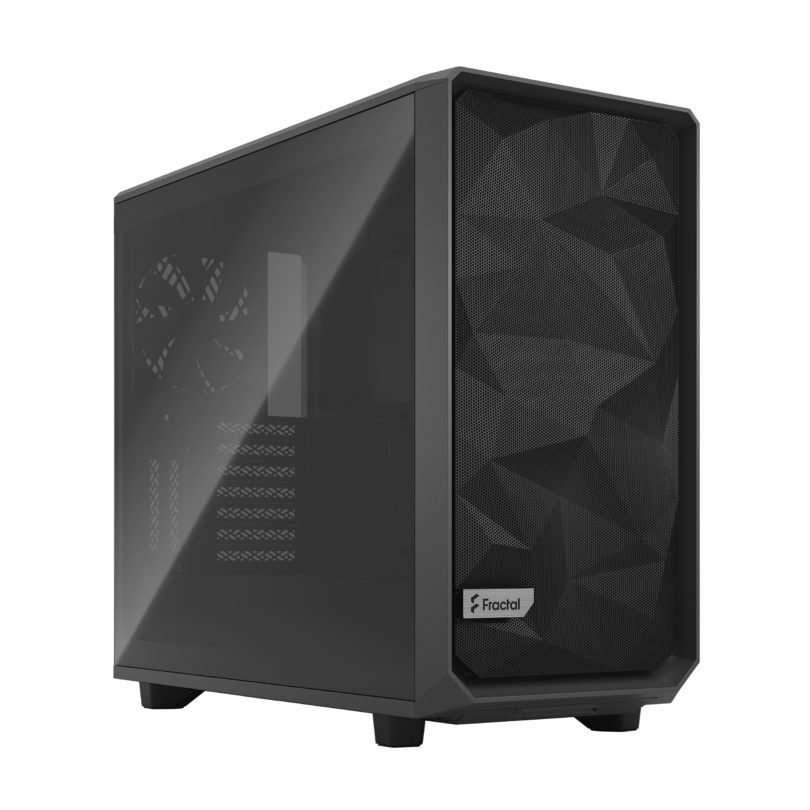 Корпус Fractal Design Meshify 2 Light Tempered Glass, EATX, Midi-Tower, 2xUSB 3.0, USB Type-C, темно-серый, без БП (FD-C-MES2A-04)