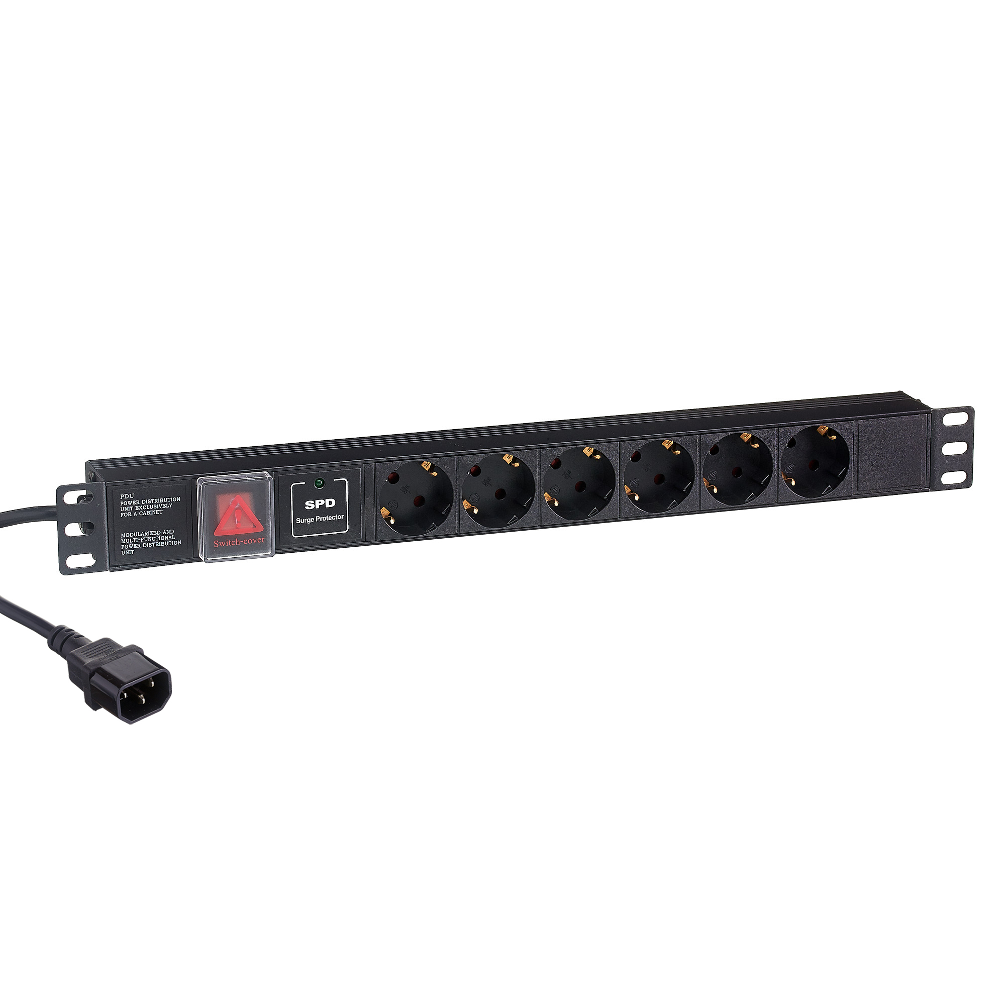 

Блок розеток (PDU) ExeGate ServerPro PDU-19H609, 1U, кол-во розеток:6 (6xЕвро), 10А, черный, кабель питания 2 м (EX280834RUS), ServerPro PDU-19H609
