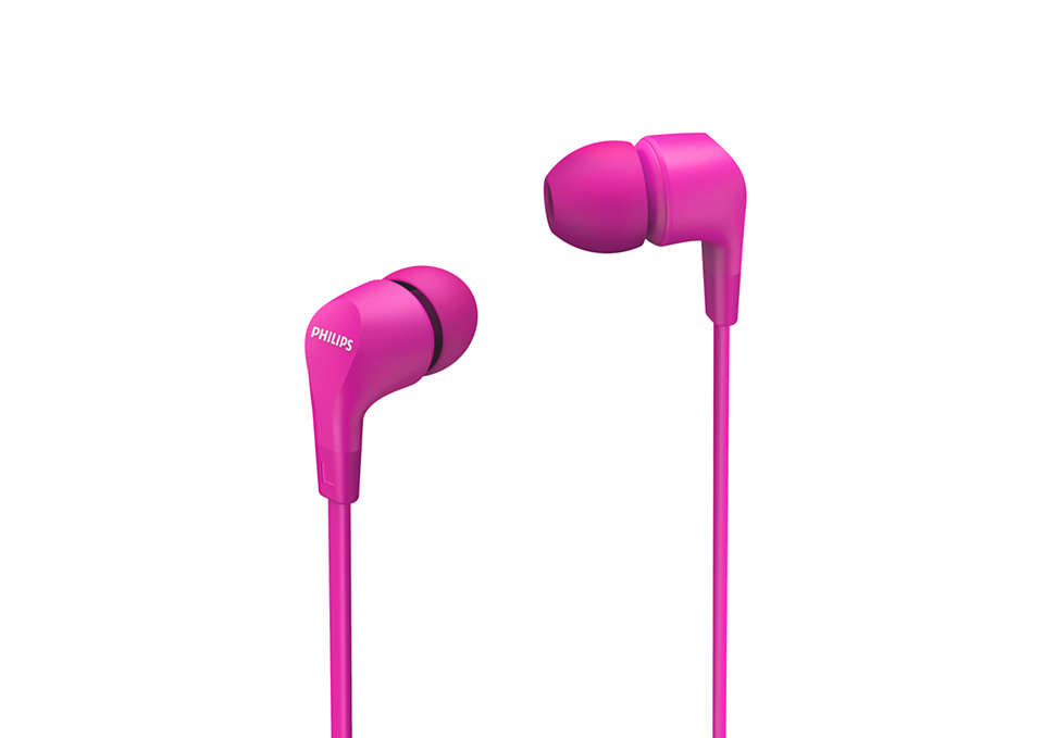 

Проводные наушники Philips TAE1105PK/00, jack 3.5 mm, розовый, TAE1105PK/00