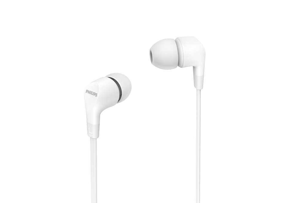 Проводные наушники Philips TAE1105WT/00, белый