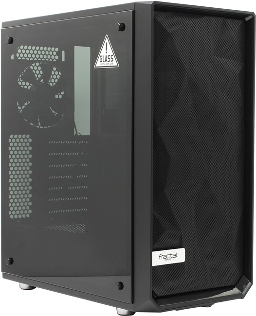 Корпус Fractal Design Meshify C TG Black, ATX, Midi-Tower, 2xUSB 3.0, черный, Без БП (FD-CA-MESH-C-BKO-TG) плохая упаковка