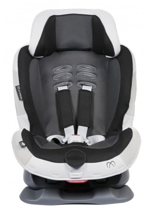 Автокресло детское AILEBEBE Swing Moon 1/2 (9-25 кг), черно-серое (ALC452E), цвет черный/серый - фото 1