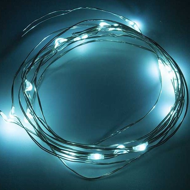 Гирлянда NEON-NIGHT светодиодная нить, ламп: 20шт., 2м, бирюзовый (303-004 )