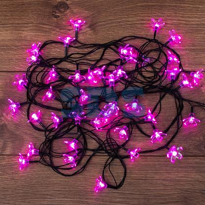 

Гирлянда NEON-NIGHT светодиодная нить, ламп: 50шт., 7м, режимов: 8, розовый (303-038 )
