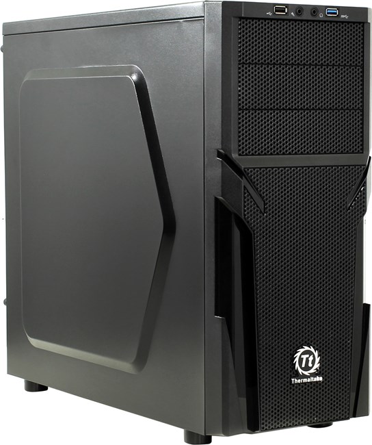 Корпус Thermaltake Versa H21, ATX, Midi-Tower, USB 3.0, черный, Без БП (CA-1B2-00M1NN-00) плохая упаковка