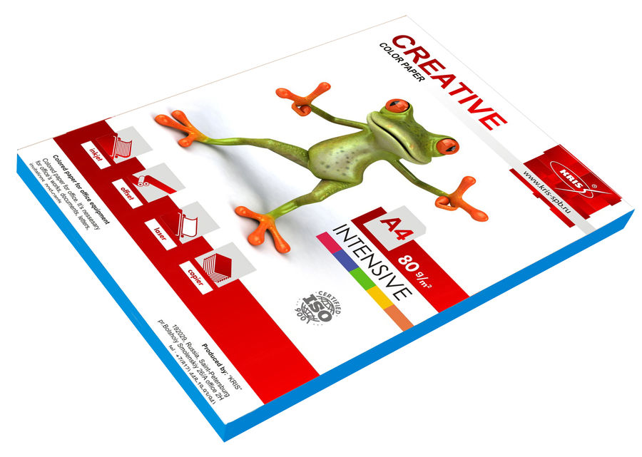 

Бумага A4 80 г/м² 100 листов, голубой Creative Color Paper Intensive (БИpr-100г), Intensive