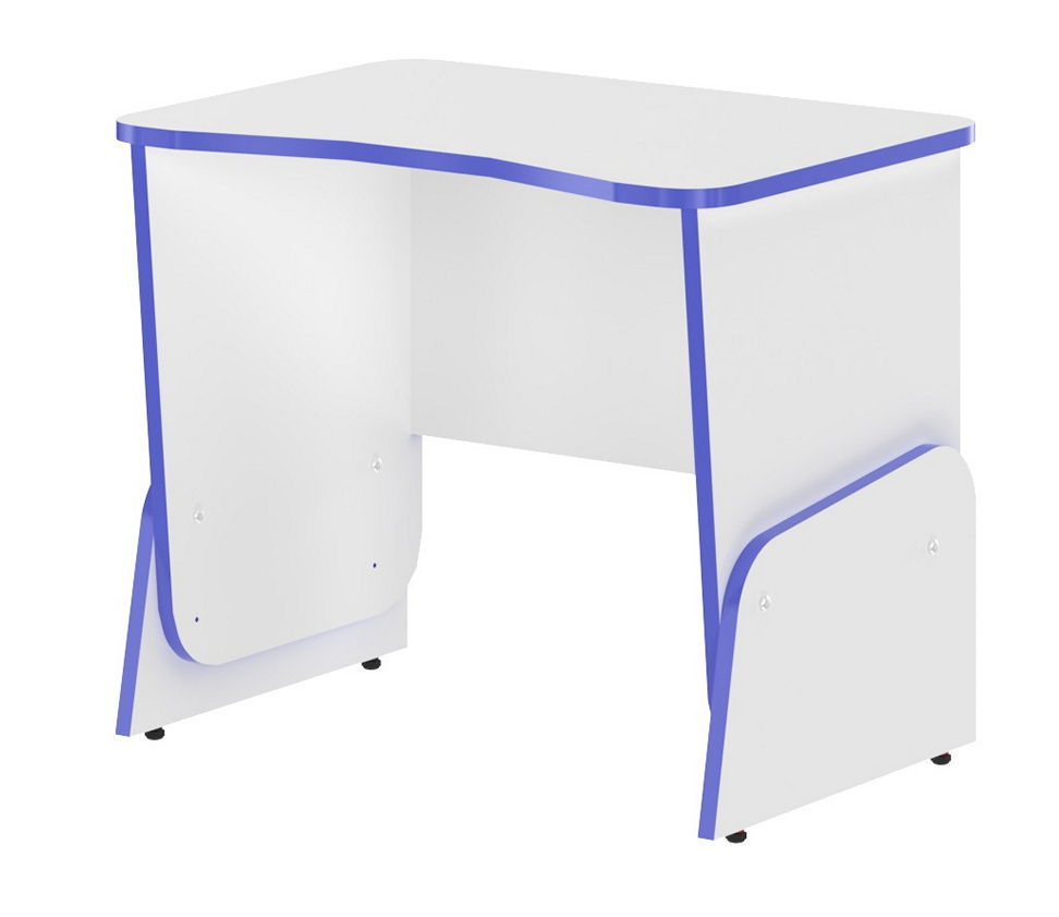 Компьютерный стол STG 7050, ЛДСП, белый/синий (00-07061318)