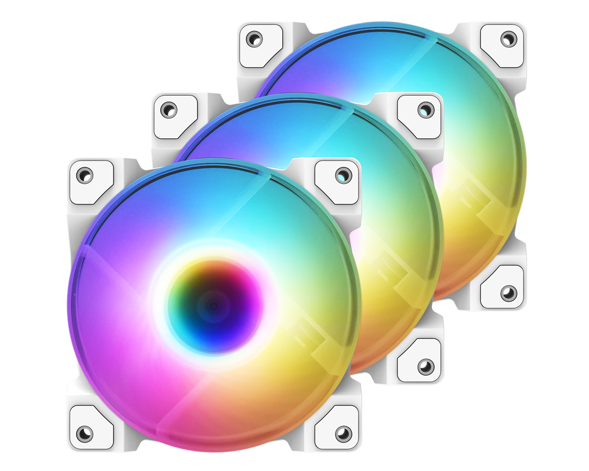 

Комплект вентиляторов ID-COOLING DF-12025-ARGB TRIO SNOW, 120 мм, 2000rpm, 31.5 дБ, 4-pin PWM, 3шт, ARGB, DF-12025-ARGB TRIO SNOW