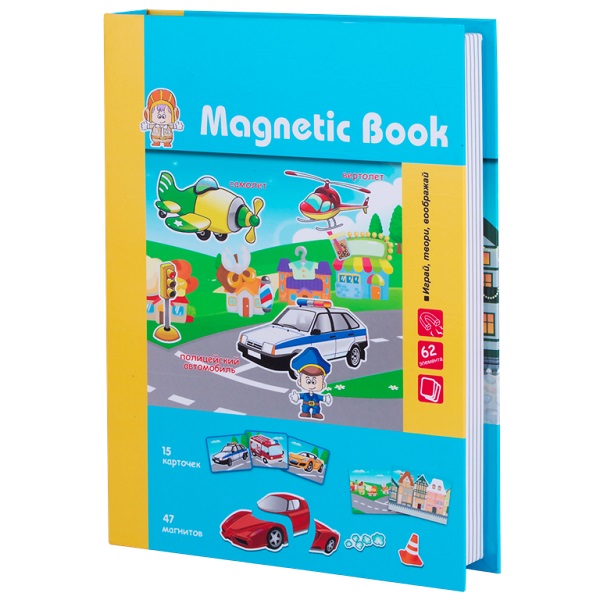 

Книга магнитная Magnetic Book "Весёлый транспорт", для мальчика/для девочки (TAV032), "Весёлый транспорт"