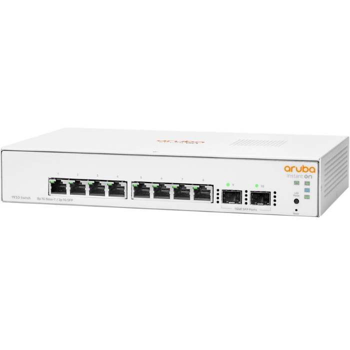 

Коммутатор HPE Aruba Instant On 1930, управляемый, кол-во портов: 8x1 Гбит/с, кол-во SFP/uplink: SFP 2x1 Гбит/с, установка в стойку (JL680A), Aruba Instant On 1930