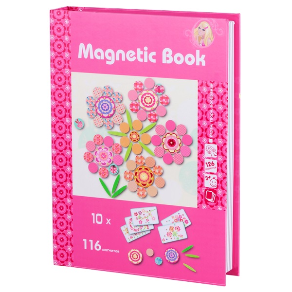 Книга магнитная Magnetic Book "Фантазия", для девочки