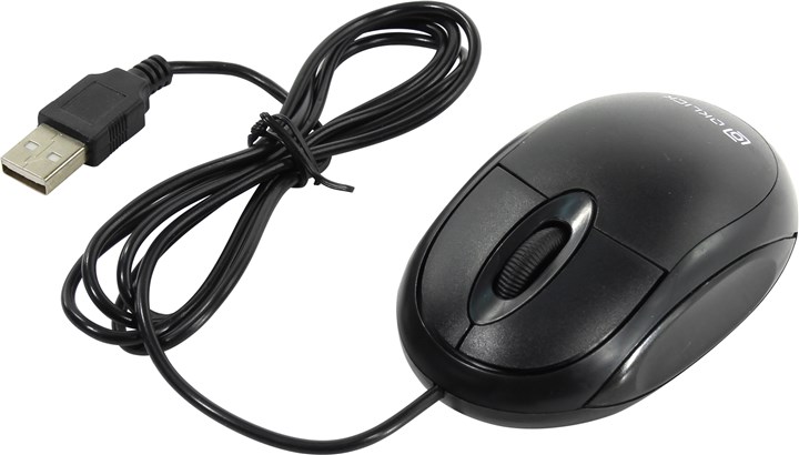 Мышь Oklick 105S, 800dpi, оптическая светодиодная, USB, черный плохая упаковка 105 M Optical Mouse Black USB - фото 1