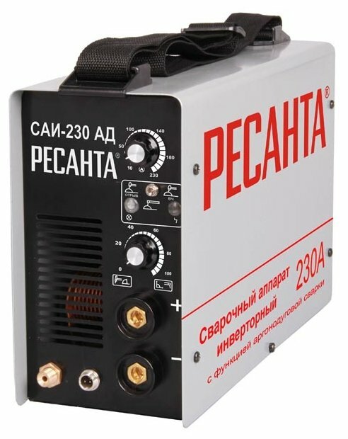 

Сварочный аппарат Ресанта САИ-230-АД, TIG, MMA, инверторный, MMA (10A-230A), 220В (65/17), САИ-230-АД