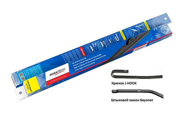 

Щетка стеклоочистителя Avantech Snowguard 42.5 см, 17", зимняя, 1 шт. (S-17), Snowguard