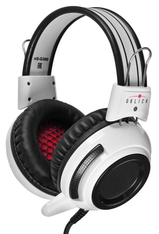 

Гарнитура Oklick HS-G300, 2 x jack 3.5 мм, белый/черный плохая упаковка, HS-G300