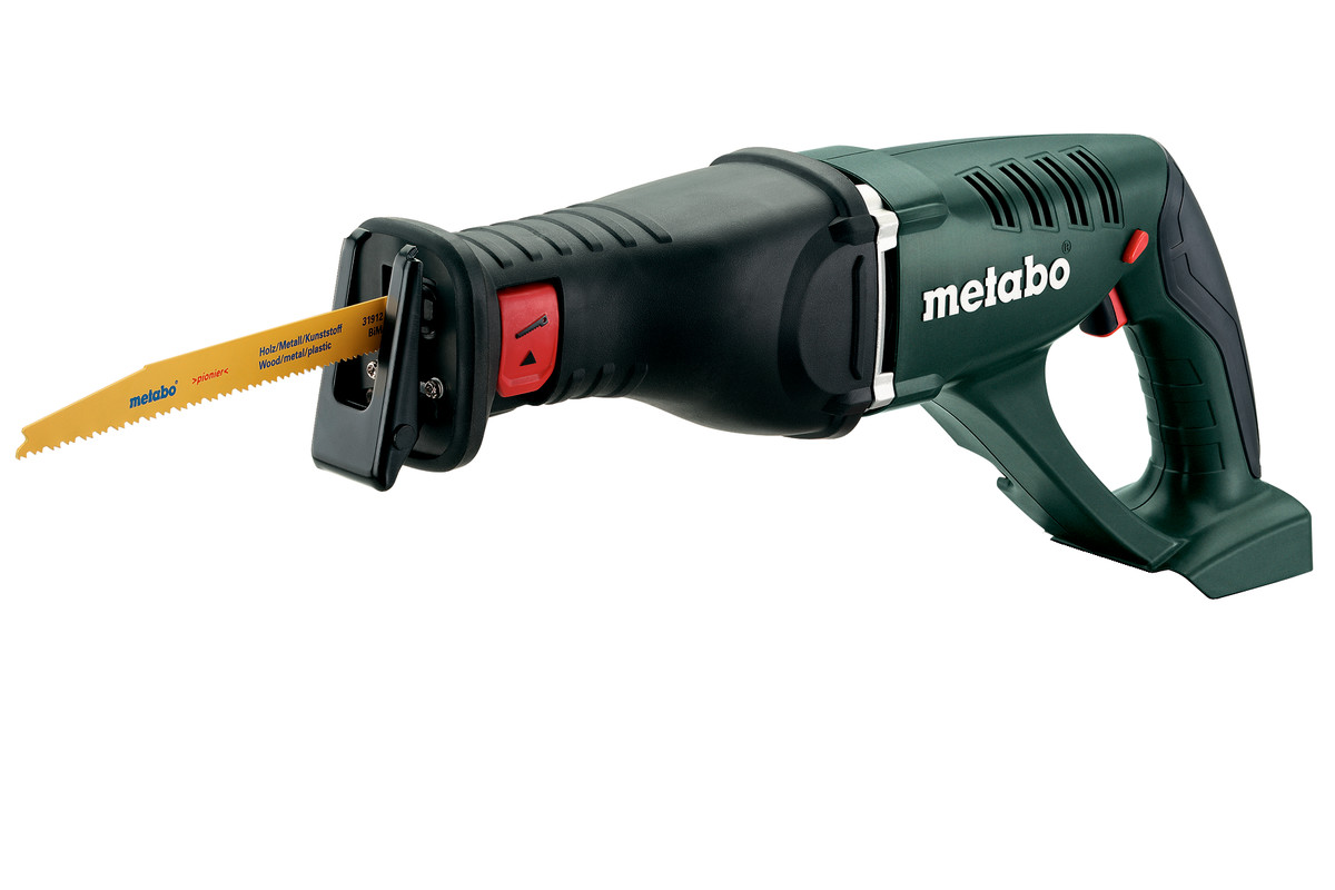

Сабельная пила Metabo ASE 18 LTX, аккумуляторная, Li-Ion, 18В, -, бесключевая замена оснастки, поставляется без аккумуляторов и зарядного устройства (602269850), ASE 18 LTX