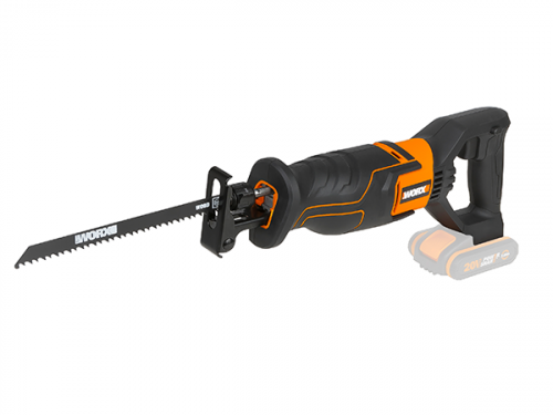 

Сабельная пила WORX WX500.9, сетевая, 20В, -, поставляется без аккумуляторов и зарядного устройства, WX500.9