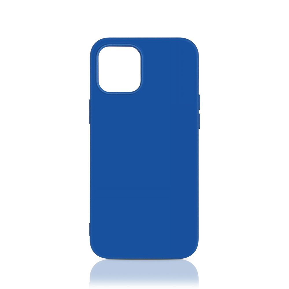

Чехол-накладка DF для смартфона Apple iPhone 12 Pro Max, силикон, микрофибра, синий (DF iOriginal-06 (blue))