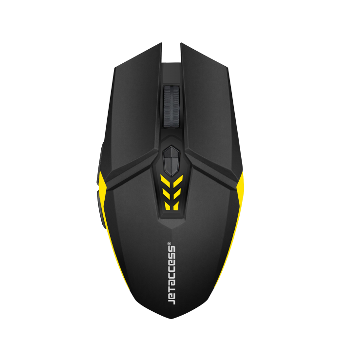 

Мышь беспроводная Jet.A OM-U58G, 1600dpi, оптическая лазерная, USB, черный/желтый (OM-U58G), OM-U58G
