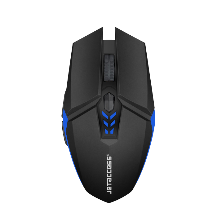 

Мышь беспроводная Jet.A OM-U58G, 1600dpi, оптическая лазерная, USB, черный/синий (OM-U58G), OM-U58G