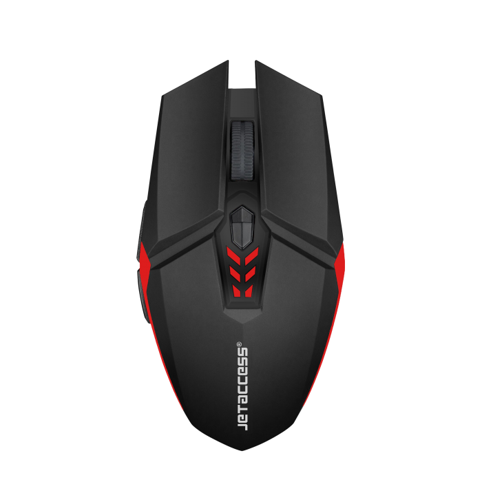 Мышь Jet.A OM-U58G, USB, черный/красный