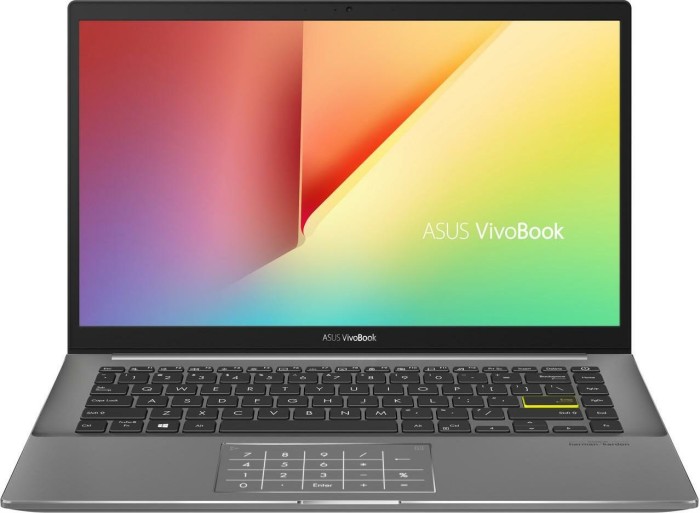 Ноутбук ASUS VivoBook S14 M433IA-EB572T 14" 1920x1080, AMD Ryzen 7 4700U 2GHz, 8Gb RAM, 512Gb SSD, WiFi, BT, Cam, W10, черный (90NB0QR4-M08740) плохая упаковка